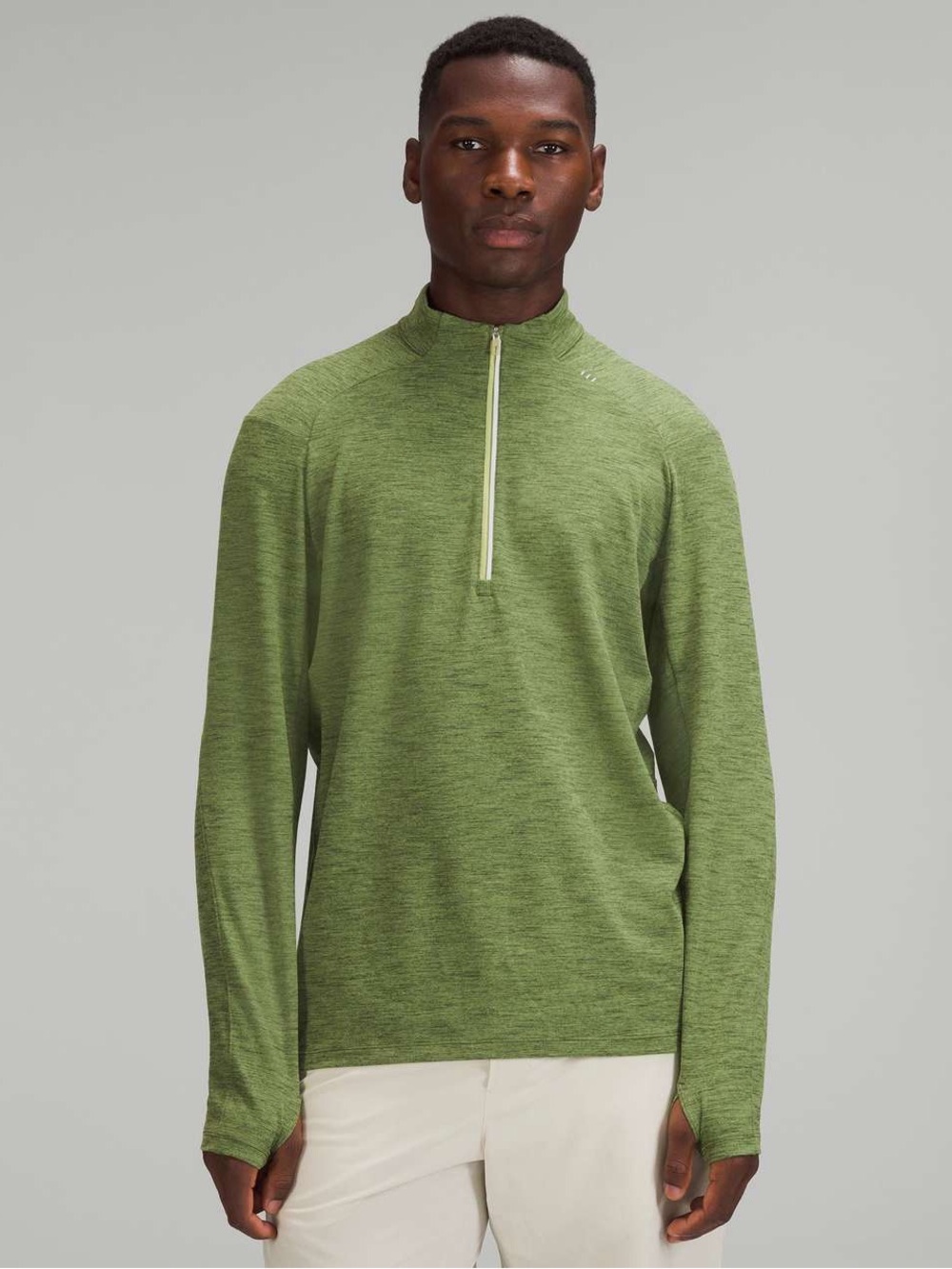 Lululemon Surge Warm Half-Zip -
Tri Colour Rulu Wasabi Faded Zap